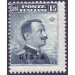 STAMPS : LYBIA 1912 15c mounted mint SG 5 Cat £300