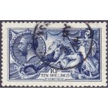 GREAT BRITAIN STAMPS : 1913 10/- Indigo Blue, superb used example,