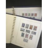 STAMPS : FRANCE 1938-1971 collection in 2 Lidner albums, including air stamps, minisheets.