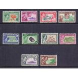 STAMPS : PITCAIRN ISLANDS 1940 George VI mint set of ten, SG 1-8.