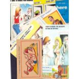 24 Comic and Adult postcards, mainly contemporary with a few modern,