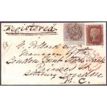 GREAT BRITAIN STAMPS : 1856 small envelo