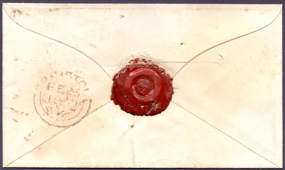 GREAT BRITAIN STAMPS : 1856 small envelo - Image 2 of 2