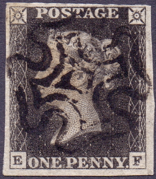 GREAT BRITIAN STAMPS : PENNY BLACK Plate