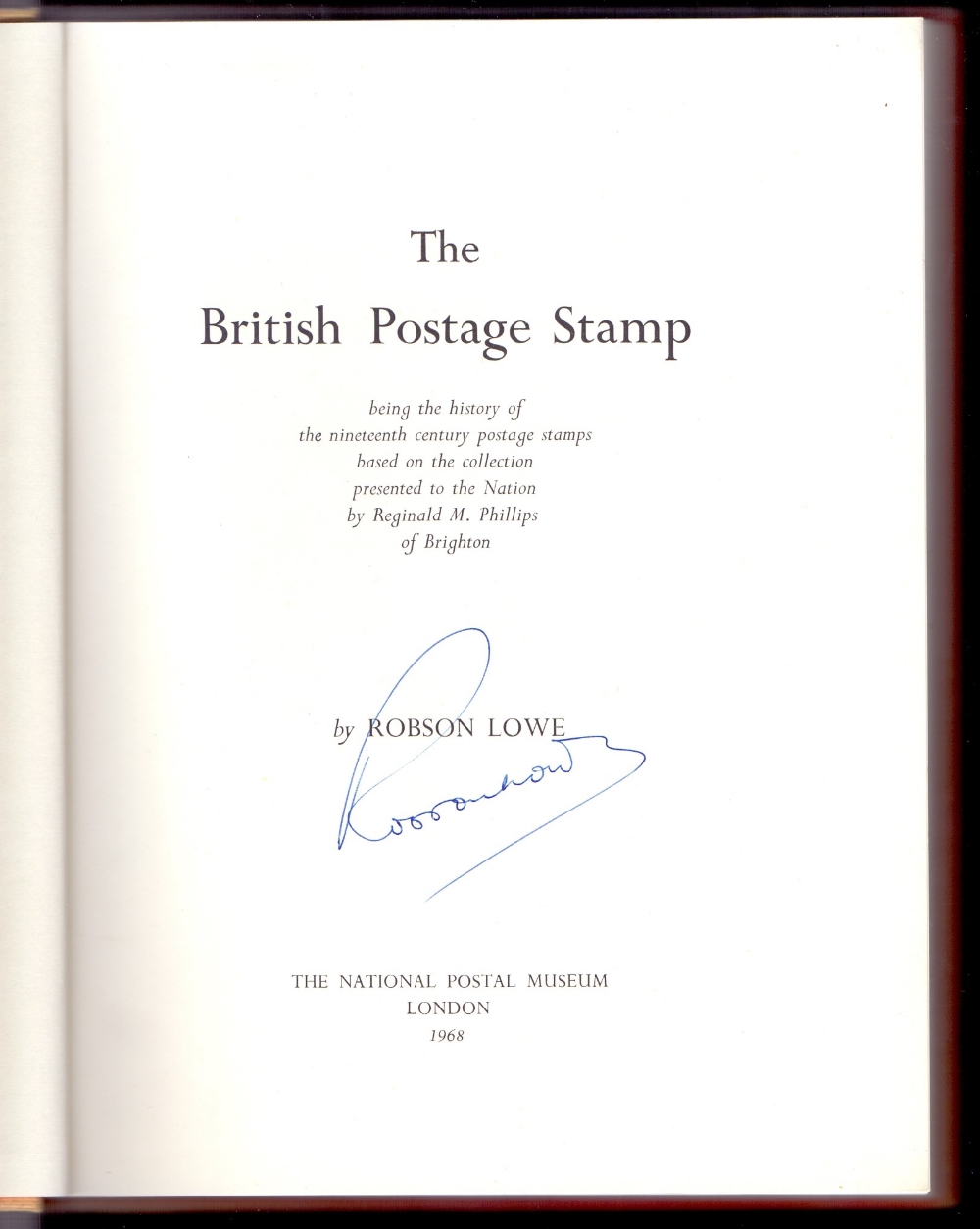 BOOK "The British Postage Stamp" by Robs