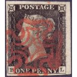 GREAT BRITAIN STAMPS : PENNY BLACK Plate