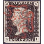 GREAT BRITAIN STAMPS : PENNY BLACK Plate