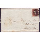 GREAT BRITAIN STAMPS : 1841 entire Plymo