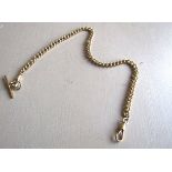 14 Carat Gold Watch Chain of Good Weight with Clasp Edwardian