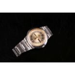 Gentleman's Omega Dynamic Wristwatch Circa 1970's Stainless Steel Cased Automatic with Gilt Dial,