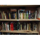 Two Shelves of Antique and Other Volumes Some of Irish Interest As Photographed