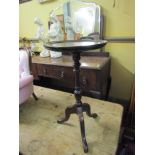 Antique Mahogany Wine Table of Neat Size on Tripod Support 24 Inches High Approximately