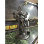 Indian Bronze of Indian God Genisha of Neat Form 6 Inches High