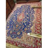Persian Pure Wool Ground Rug with Central Motif Medallion 80 Inches Wide x 121 Inches Long