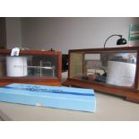Two Antique Scientific Pressure Measuring Instruments in Cased Displays Working Order