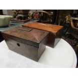 Two Georgian Boxes to Include One Tea Caddy