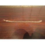 9 CT Gold Curb Bracelet with Lobster Clasp