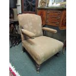 Edwardian Bedroom Armchair Stamped with Makers Mark
