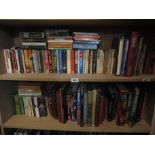 Two Shelves of Antique and Other Volumes Some of Irish Interest As Photographed