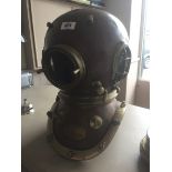 Antique Sea Divers Helmet by Siebe Gorman & Co Submarine Engineers Complete Good 19 Inches High