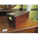 Early Victorian Mahogany Brass Mounted Cash Register