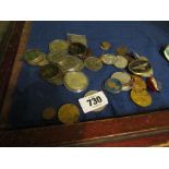 Collection of Coins and Call Cards to Include Cased Pre Decimal Set