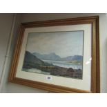 Douglas Alexander RHA 1871 to1945 Connemara Landscape Watercolour Signed 15 Inches High x 20