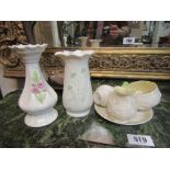 Various Belleek Six Pieces