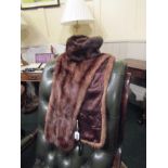 Vintage Ladies Mink Neck Warmer and Hat