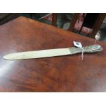 Ivory Letter Opener with Chased Handle