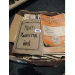 Quantity of Sheet Music in Box As Photographed
