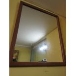 Framed Rectangular Wall Mirror 3ft High x 2ft Wide Approximately