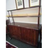 Irish William IV Two Door Mahogany Side Cabinet on Paw Supports 51 Inches Wide Approximately