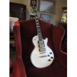 Gibson Replica Alpine White Les Paul Studio Guitar Body with Ebony Neck