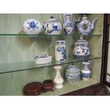 Various Assortment of Oriental Blue and White China