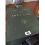 Large Folio Atlas of Ireland Various Plates Good Condition