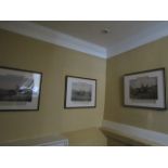 Set of Four Antique Hunting Prints Framed each 14 Inches x 18 Inches Three Photographed