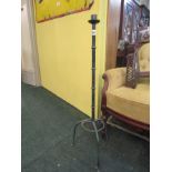 Wrought Iron Floor Candle Rest 3ft 6 Inches High Approximately