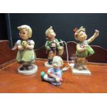 Collection of Four Vintage Hummel Figures