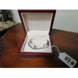 Diamond Mounted Bracelet with Over One Carat of Diamonds Set on 9 Carat White Gold