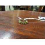 Ladies 9 Ct Gold Peridot Half Eternity Ring