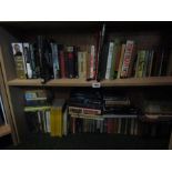 Two Shelves of Antique and Other Volumes Some of Irish Interest As Photographed