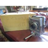 Vintage Cased Professional Camera with Retractable Lens