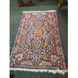 Persian Wool Rug 24 Inchesc Wide x 34 Inches Long Approximately