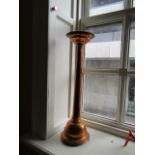 Cast Copper Turned Form Candle Rest 22 Inches High