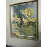 After Renoir Coloured and Framed Vintage Lithograph 22 Inches x 18 Inches Approximately