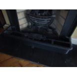 Victorian Cast and Wrought Cottage Iron Fire Fender 4ft 6 Inches Wide Approximately