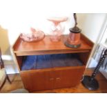 Vintage Two Door Side Cupboard with Undertier Approximately 26 Inches Wide