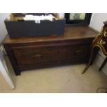 Edwardian Single Drawer Side Chest of Good Size Approximately 52 Inches Wide