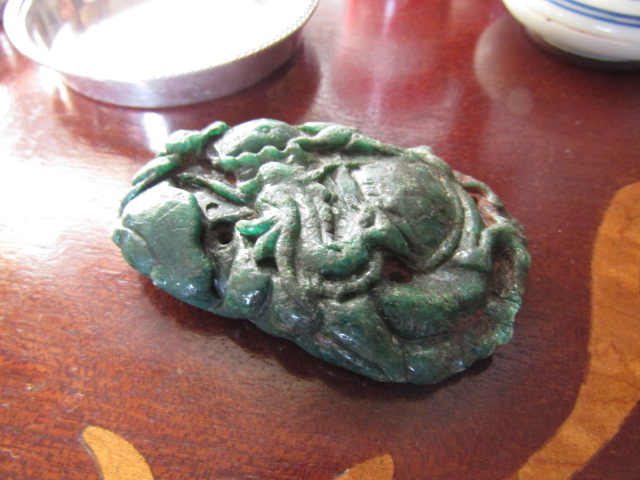 Chinese Jade Carving Approximately 3 Inches Wide